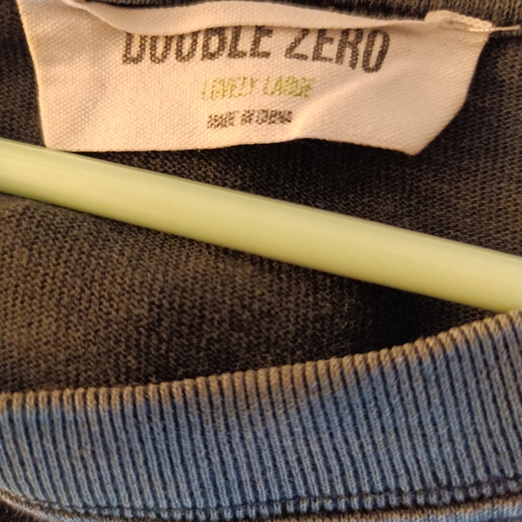 Double Zero Grey Cropped Sweatshirt - Picture 6 of 7